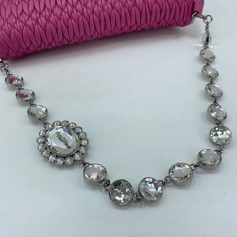 Sac à bandoulière Miu Miu Nappa Crystal 3WAY rose WS30078