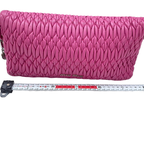 Sac à bandoulière Miu Miu Nappa Crystal 3WAY rose WS30078