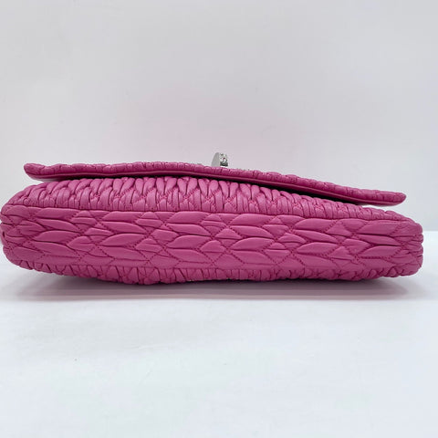 Sac à bandoulière Miu Miu Nappa Crystal 3WAY rose WS30078