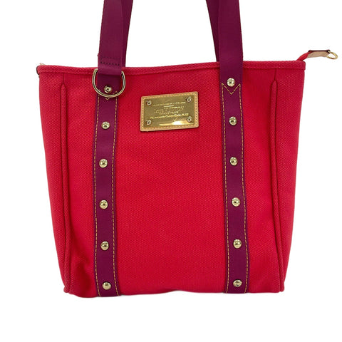 LOUIS VUITTON Kaba MM Einkaufstasche Rot WS30083
