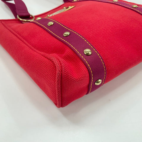 LOUIS VUITTON Kaba MM Einkaufstasche Rot WS30083