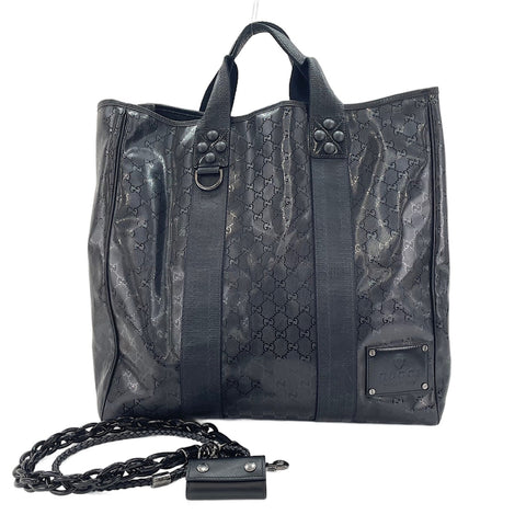 GUCCI GG Imprime 2WAY Umhängetasche schwarz WS30090