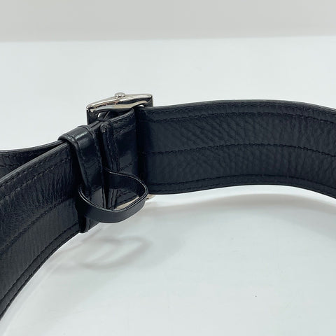 YVES SAINT LAURENT Klassische plissierte Hobo-Umhängetasche schwarz WS30095