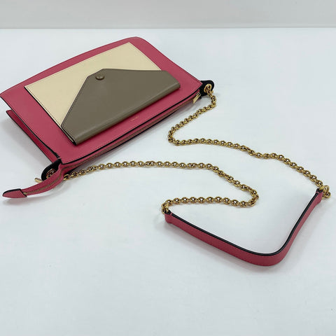 CELINE Pocket Large 2WAY Shoulder Bag pink WS30097