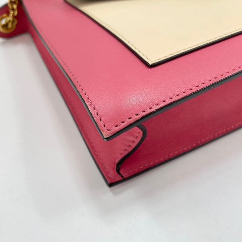 CELINE Pocket Large 2WAY Shoulder Bag pink WS30097