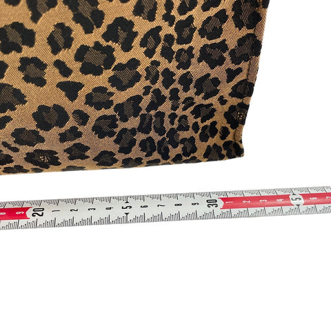 FENDI Leopard Handbag Brown WS30107
