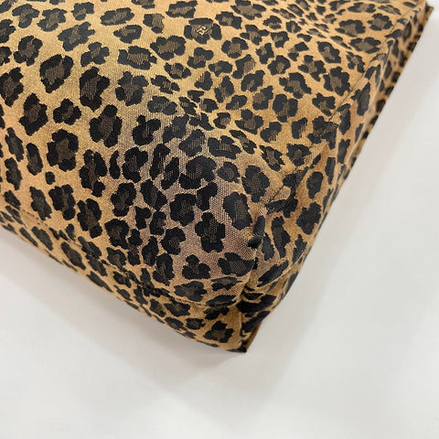 FENDI Leopard Handbag Brown WS30107