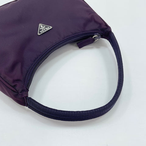 PRADA Hobo Handbag purple WS30109