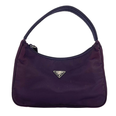 PRADA Hobo Handbag purple WS30109