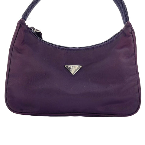 PRADA Hobo Handbag purple WS30109