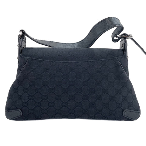 GUCCI Horsebit Chain Handbag black WS30110