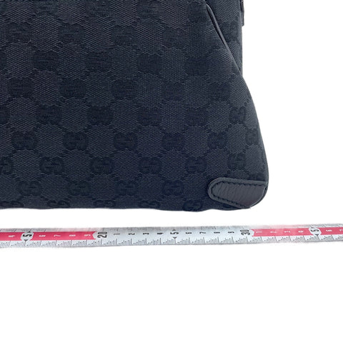 GUCCI Horsebit Chain Handbag black WS30110