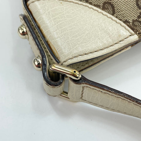 GUCCI Horsebit Shoulder Bag beige WS30111