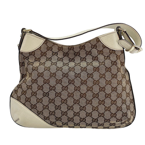 GUCCI Horsebit Shoulder Bag beige WS30111
