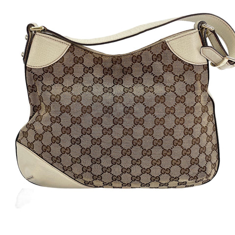 GUCCI Horsebit Shoulder Bag beige WS30111