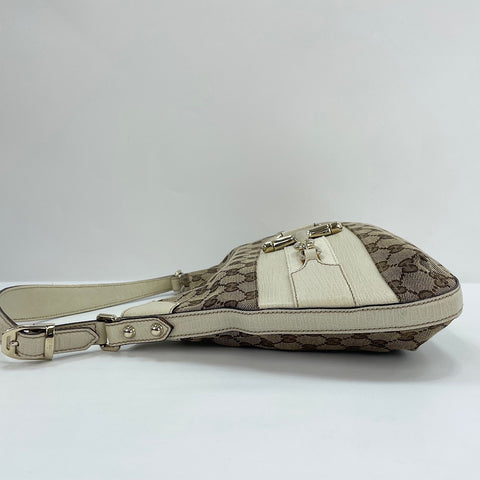 GUCCI Horsebit Shoulder Bag beige WS30111
