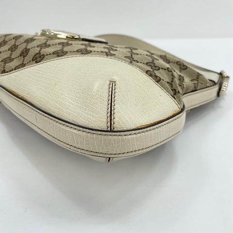 GUCCI Horsebit Shoulder Bag beige WS30111