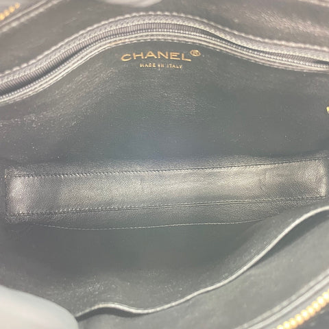 CHANEL Matelassé Handbag black WS30112
