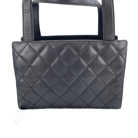 CHANEL Matelassé Handbag black WS30112