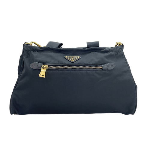 PRADA Triangle logo 2WAY Shoulder Bag black WS30113
