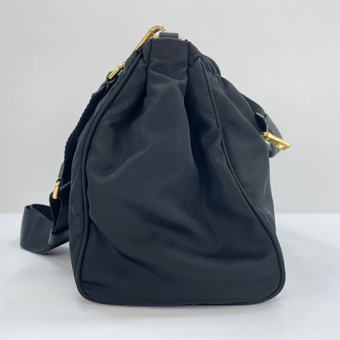 PRADA Triangle logo 2WAY Shoulder Bag black WS30113