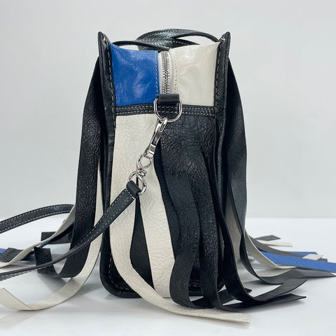 BALENCIAGA Bazaar 2WAY, Fringe Handbag black WS30114