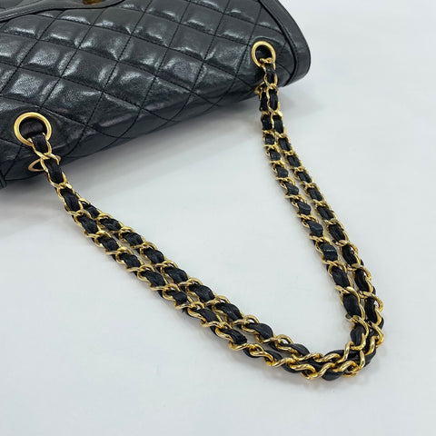 CHANEL Matelassé Shoulder Bag black WS30118