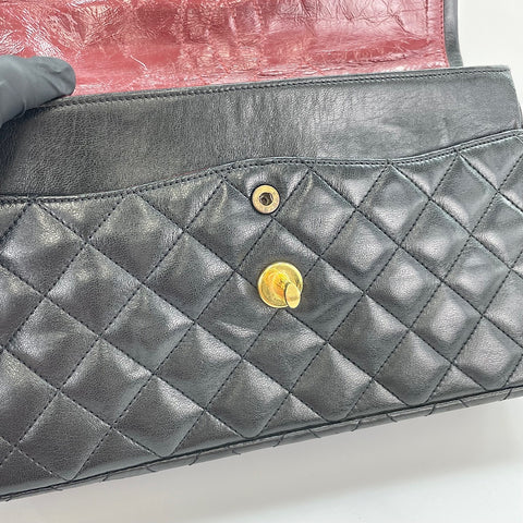 CHANEL Matelassé Shoulder Bag black WS30118