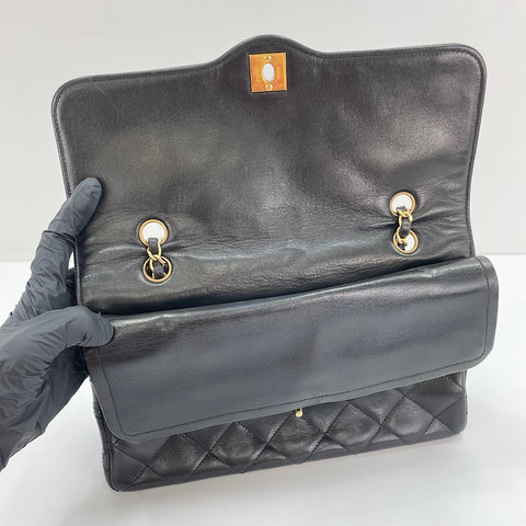CHANEL Matelassé Shoulder Bag black WS30119