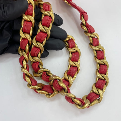 CHANEL Matelassé Backpack Â· Daypack Red WS30121