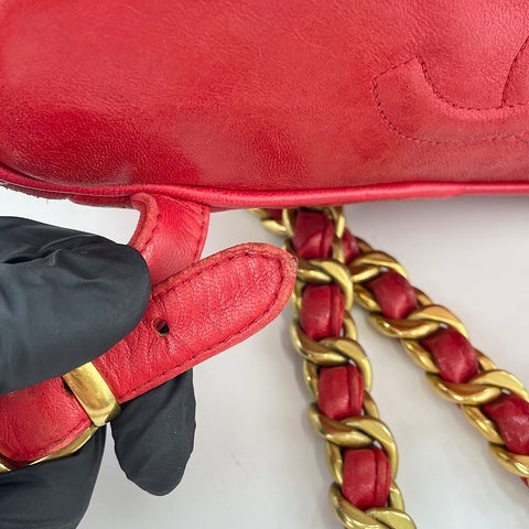 CHANEL Matelassé Backpack Â· Daypack Red WS30121
