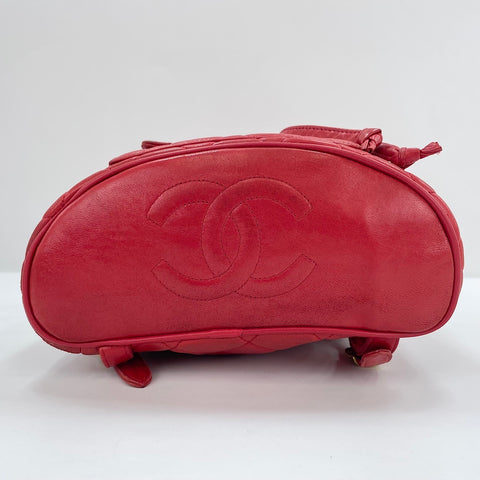 CHANEL Matelassé Backpack Â· Daypack Red WS30121