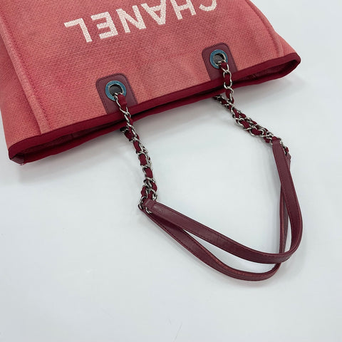 CHANEL Deauville Tote Bag pink WS30123