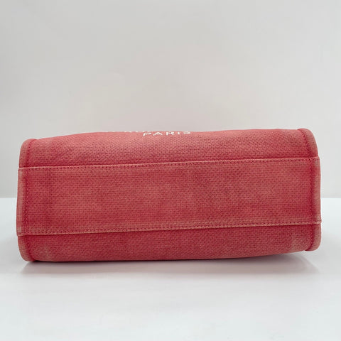 CHANEL Deauville Tote Bag pink WS30123