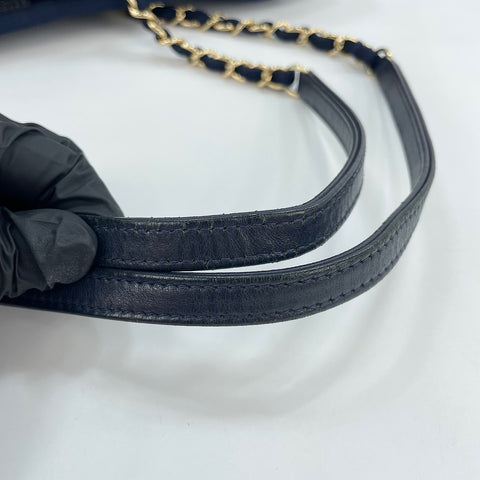 CHANEL Deauville Tote Bag Navy WS30124