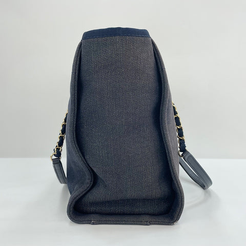CHANEL Deauville Tote Bag Navy WS30124