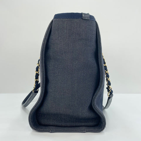 CHANEL Deauville Tote Bag Navy WS30124