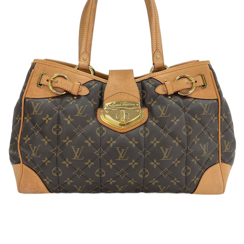 LOUIS VUITTON Shopper Shoulder Bag Brown WS30125
