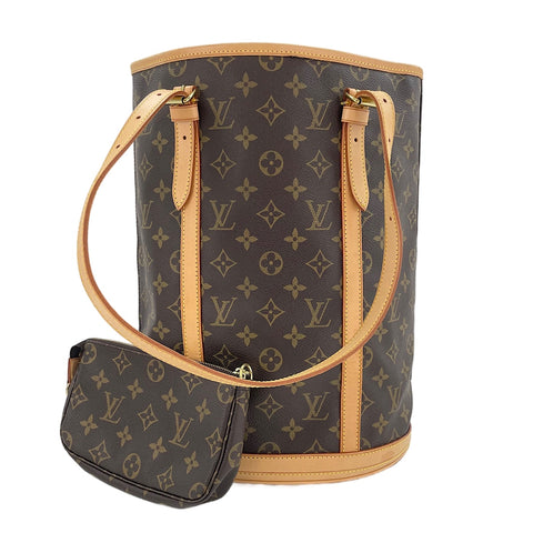 LOUIS VUITTON Bucket GM Shoulder Bag Brown WS30128