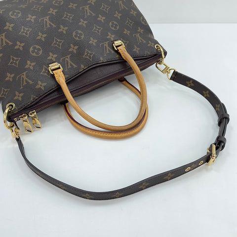 LOUIS VUITTON Pallas Handbag Brown WS30129