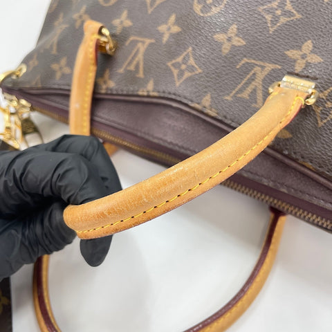 LOUIS VUITTON Pallas Handbag Brown WS30129