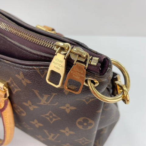 LOUIS VUITTON Pallas Handbag Brown WS30129