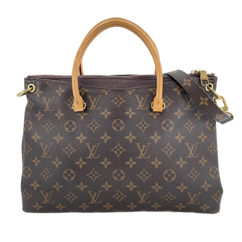 LOUIS VUITTON Pallas Handbag Brown WS30129