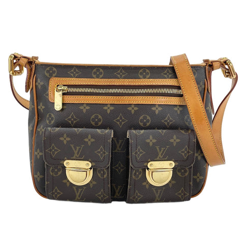 LOUIS VUITTON Hudson GM Shoulder Bag Brown WS30130