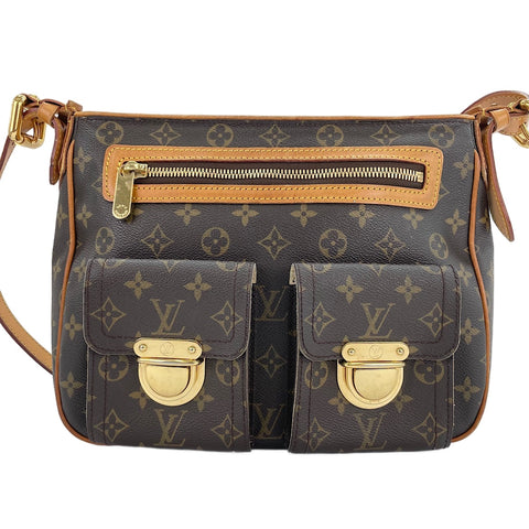 LOUIS VUITTON Hudson GM Shoulder Bag Brown WS30130
