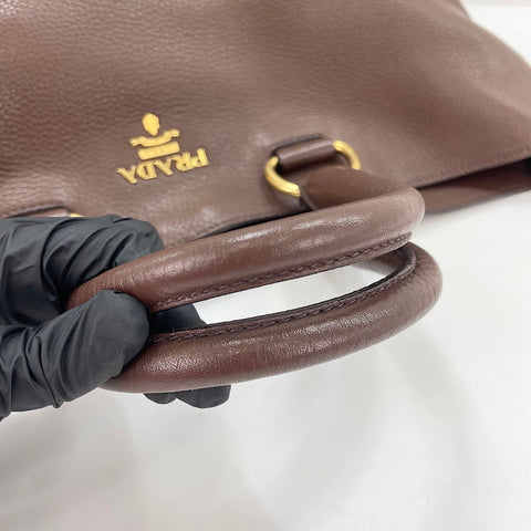 PRADA 2WAY Tote Bag Brown WS30132