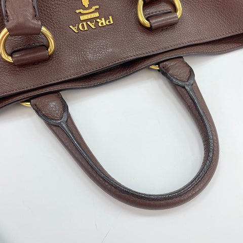 PRADA 2WAY Tote Bag Brown WS30132