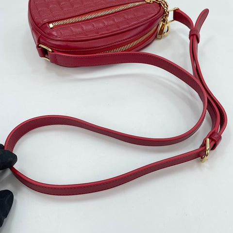 CELINE C Charms Small Shoulder Bag Red WS30135