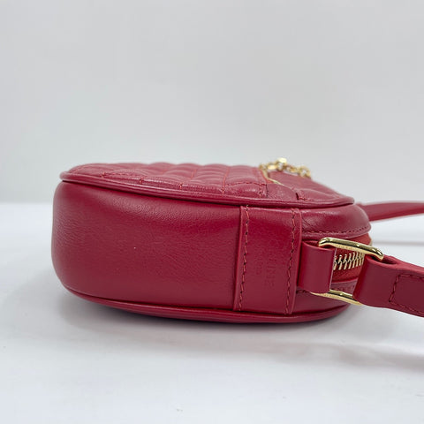 CELINE C Charms Small Shoulder Bag Red WS30135