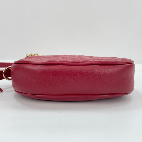 CELINE C Charms Small Shoulder Bag Red WS30135